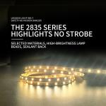 Low Voltage SMD LED Flexible Strips 2835 12V Self Adhesive High Brightness
