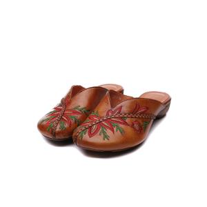 Wholesale S505 Baotou Slippers Women 2020 Summer New Leather Slippers Women Wear Ins Cool And Breathable Slippers from china suppliers