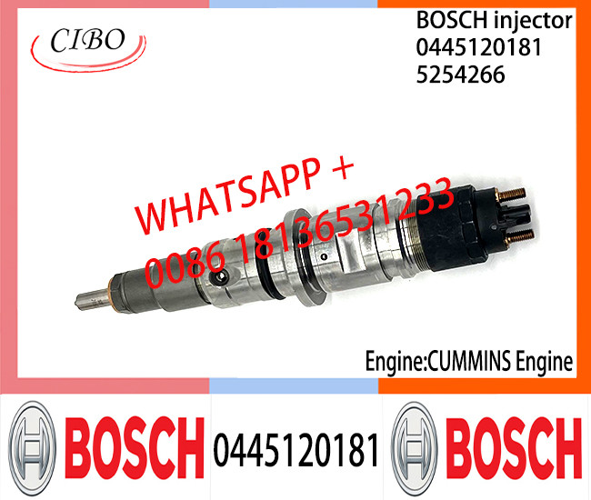 BOSCH 0445120181 5254266 Neutral Fuel Injector Assembly 0445120181 5254266 For CUMMINS