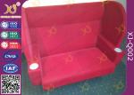 PU Foam Cushion Wood Structure VIP Cinema Seating , Lover Cinema Sofa Chair