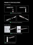 Die-cast Aluminum Alloy Housing 50w 60w 80w 100w Led Street Light with Optional
