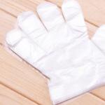HDPE Plastic Clear Disposable Gloves Customizable Thickness For Household