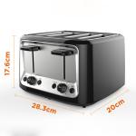 Household Automatic Baking Breakfast Machine Toast Sandwich Grill 4 Slice