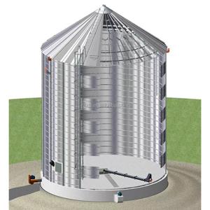 Wholesale Galvanized Steel Flat Bottom Bin Grain Storage Silo for Long-Term Grain Preservation from china suppliers