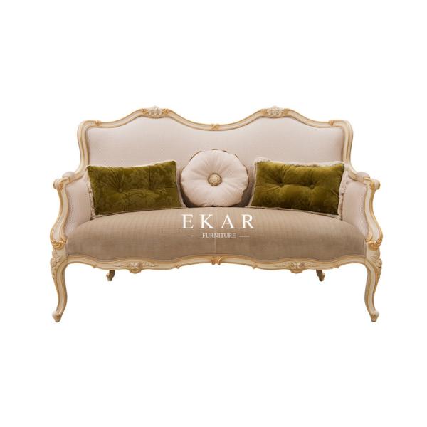 Elegant European Style Living Room Furniture Wooden Design Velvet HIgh End