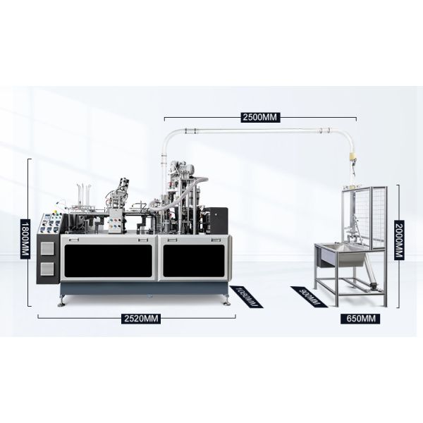 High-Speed Paper Cup Making Machine Disposable Paper Cup Machine for Various Cup Sizes