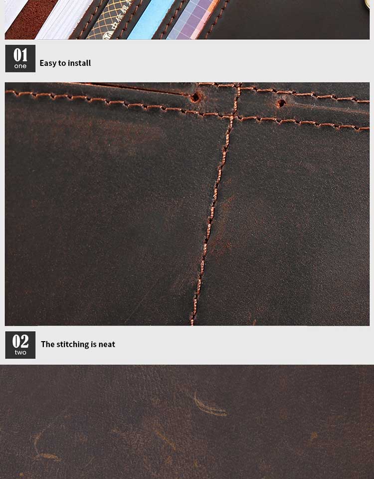 Mix Models Men's Crazy Horse Leather Purse with Advantage of Low MOQ and Vintage Design