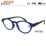 Hot sale style reading glasses with metal parts on the frame,spring hinge