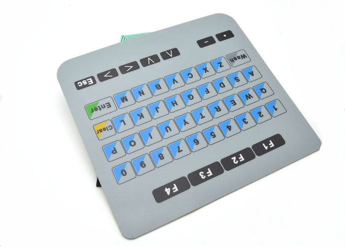 Durable Standard Flat Membrane Switch / Moisture Proof Rubber Membrane Keyboard
