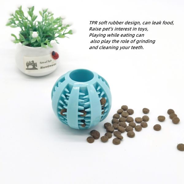 Pet Dog Toy Silicone Rubber Ball Chew Throw Bite Toys Can Be Stuffed With Food
