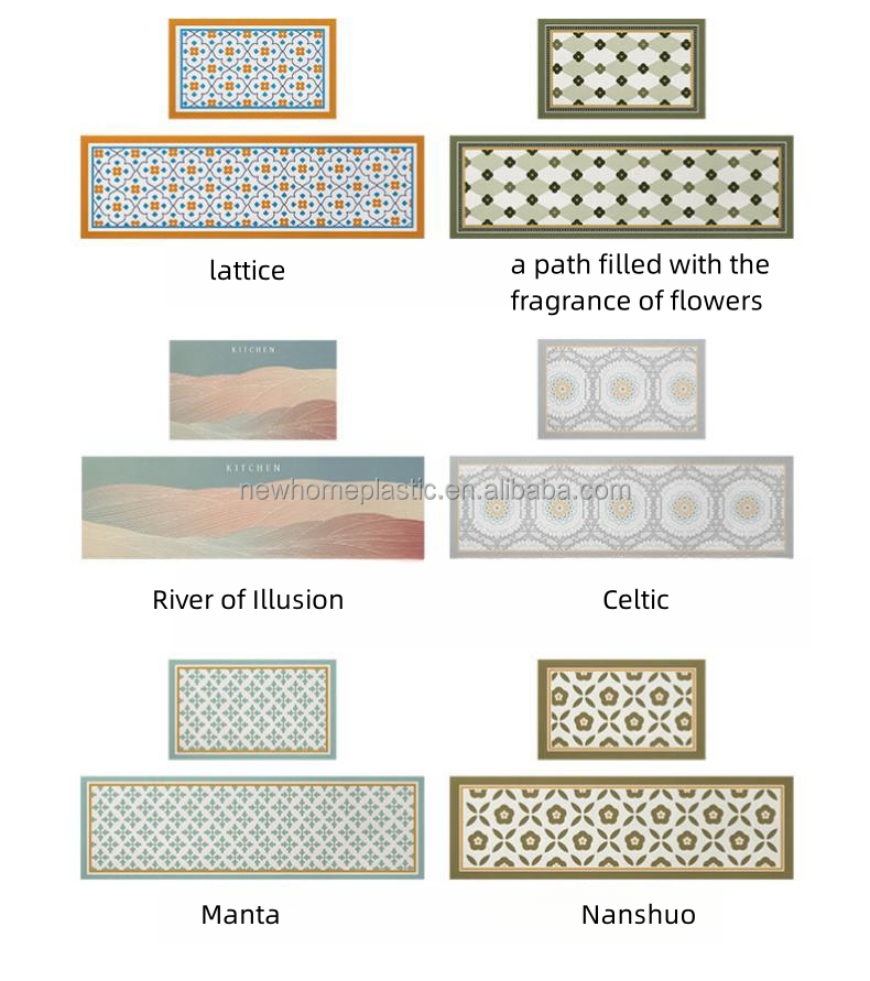 45*75cm/45*150cm Kitchen Mat for Aisle Strong Absorbent and Dirt-resistant Material