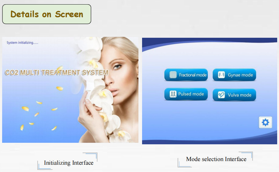 60W Fractional Skin Resurfacing Acne Treatment Anti Puffiness CO2 Laser Fractional Vaginal Tightening Machine