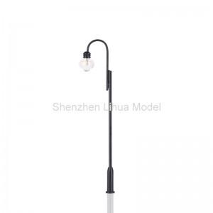 Wholesale metal lamppost,model steel light post,scale yard lamp,metal light, 1:150 model lamppost ligjt from china suppliers