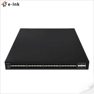 Wholesale Layer 3 Managed Fiber Optic Switch 48 Port 10G SFP 4 Port 40G QSFP Support WEB from china suppliers