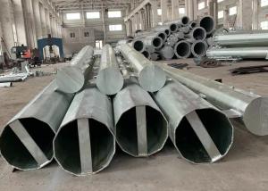 Wholesale Q355 Hot Dip Galvanized Steel Pole 18.2M Dodecagonal Thickness 8mm from china suppliers