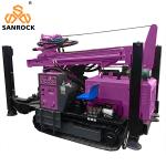 Hydraulic Borehole Crawler Water Well Drill Rig 400m Depth Portable Water
