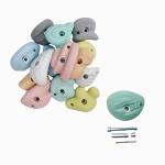 Multiple Color Kids Playground Parts fiberglass climbing holds ASTM Approved