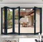 Heavy Duty Aluminium Bi Fold Doors Powder Coating With Tempered Glass