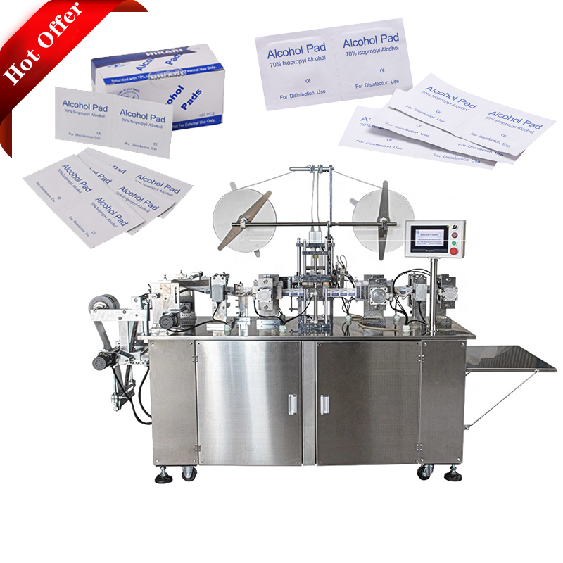 Automatic Medical Alcohol Pad Making Machine Cotton For Disinfection