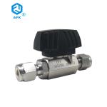 Low Pressure 1000 PSI 2 Piece Stainless Steel Ball Valve 316 Double Ferrule