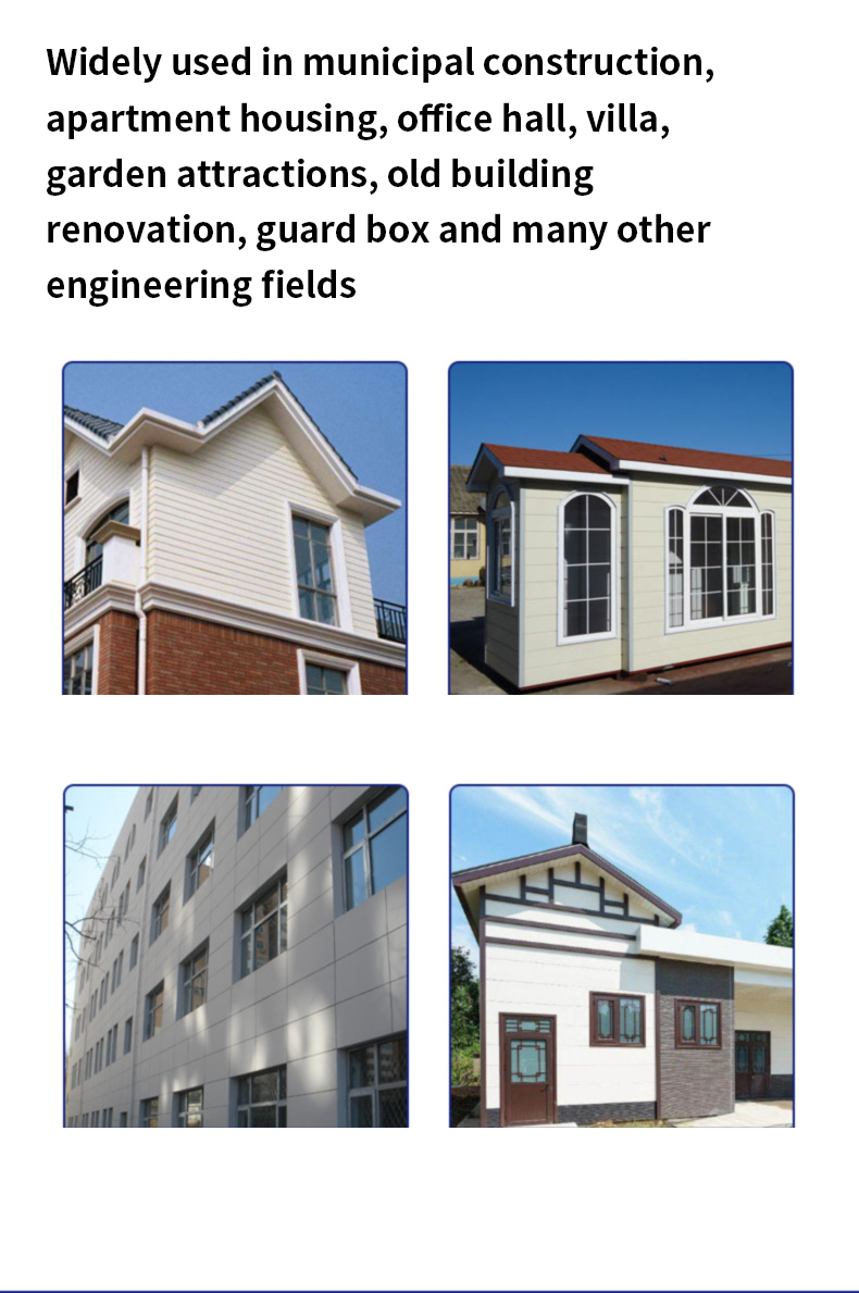 Hotel Design Style Metal Carving Board Exterior Insulation Decoration Integrated Board Polyurethane Foam Sandwich Board