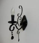 Candle Light Metal Crystal Wall Lamps Single Head E14 Bulb led wall sconces (WH