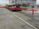 200t Load Capacity Widened Low-Flat Hydraulic Ladder Semi-Trailer for Transporta