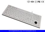 IP68 106 Keys Waterproof Silicone Keyboard Built In Trackball And Backlight