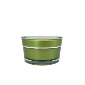 Wholesale 15g 30g 50g 75g Luxury Round bevel shape Empty Acrylic Cream Jar Cosmetic Packaging For Cosmetic With Lid from china suppliers
