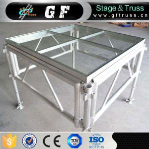 Wholesale Fashion Show Aluminum Glass Stage With Mobile Legs from china suppliers