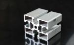 Frosted Fabric Aluminum Profiles / Aluminum Sliding Door Profile Wood Finished