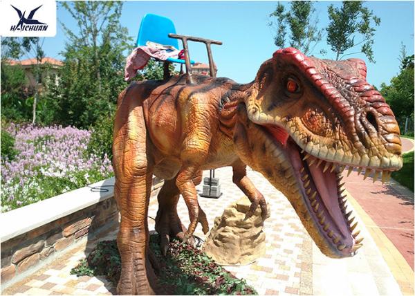 Moving Large Ride On Dinosaur 4 Meters Long For Outdoor / Indoor Amusement