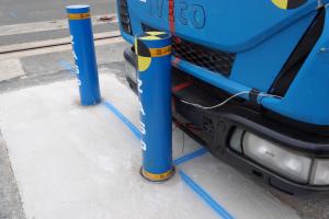 Wholesale 350mm Foundation Depth Retractable Bollards The Best Protection for Your Space from china suppliers