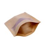 Standing dried fruit food fruit nut tea zipper window sealed bag kraft paper