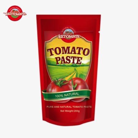 The 200g Stand-Up Sachet Of Tomato Paste Complies With ISO HACCP And BRC