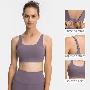 Wholesale High Strength V Shape Back Womens Sports Bra Adjustable Straps from china suppliers