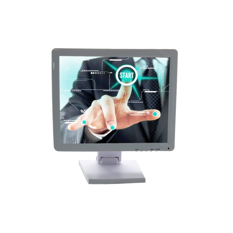 Desktop Computer 15 Inch Touch Screen Monitor For Pos Touch HDMI VGA Input DC 12v