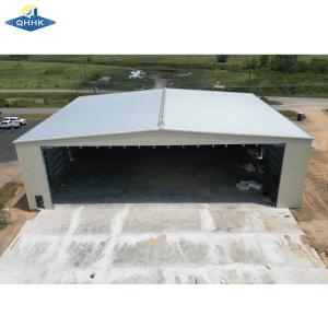 Wholesale Prefab Steel Space Frame Custom Aircraft Hangars with Lifting door from china suppliers