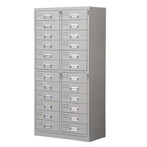 Wholesale 24 Drawers Epoxy Powder Finish Metal File Storage Cabinets For Office from china suppliers