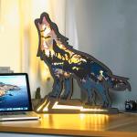 3D Wooden Animals LED Night Light Festival Decoration Desktop Desk Table Living