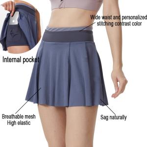 Wholesale Mesh Breathable Women Skin Friendly Fabric Golf Short Skirt With Pocket from china suppliers