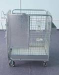 Strong Logistics Cage Trolley / Heavy Duty Shopping Cart 300kg Load Capacity