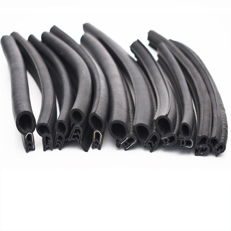 Silicone Vertical Bulb Trim Seal for Car Trunk Door Weatherstrip Repair by Customized