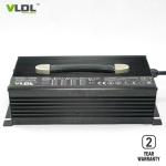 Intelligent 60V Battery Charger, 25A Portable Battery Charger With Black Silver