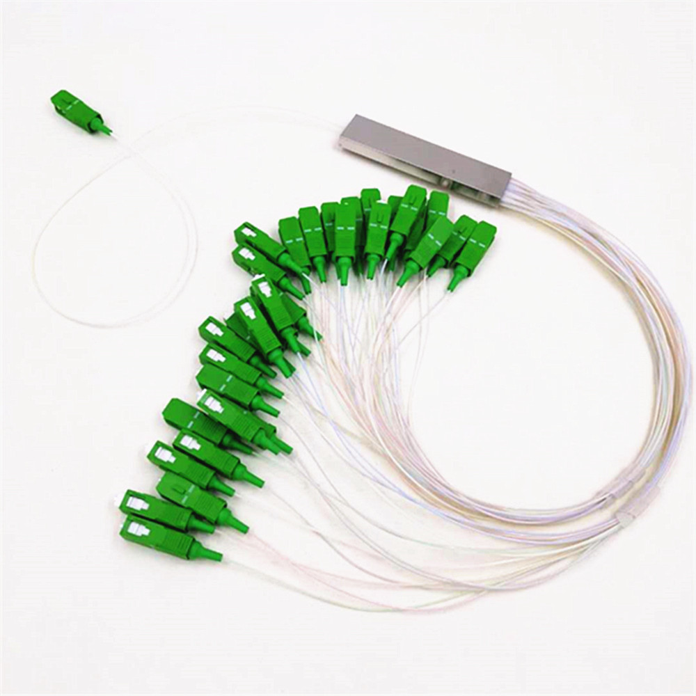 Fast Delivery Mini Module Steel Tube Type Fiber Optical Splitter 1*32 White odf plc splitter