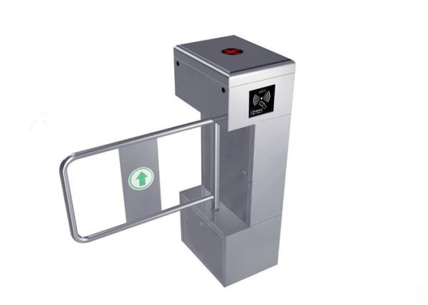 Vertical Small 304 Stainless Steel Pedestrian Swing Turnstile For Official