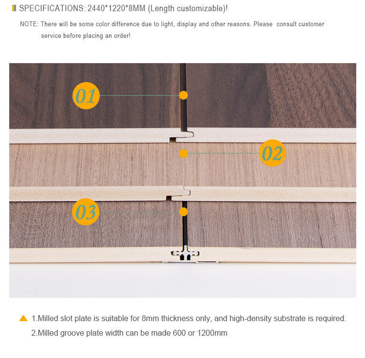 Hot Sale Fire And Moisture Resistant WPC Slotted Panel Wood Veneer Wall Panels