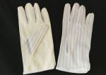 22cm Length ESD Hand Gloves , Non Static Gloves PU Coated Protective