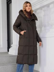 Wholesale Smokey Maroon Loose Style Warm Winter Coat Women Perfect For Outdoor Adventures from china suppliers