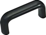 lathe center black bakelite U handle / plastic black turning handle